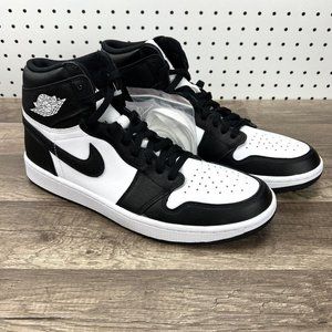 Nike Air Jordan 1 High G Golf Black White Panda Shoes DQ0660-101 Men's Size 12.5